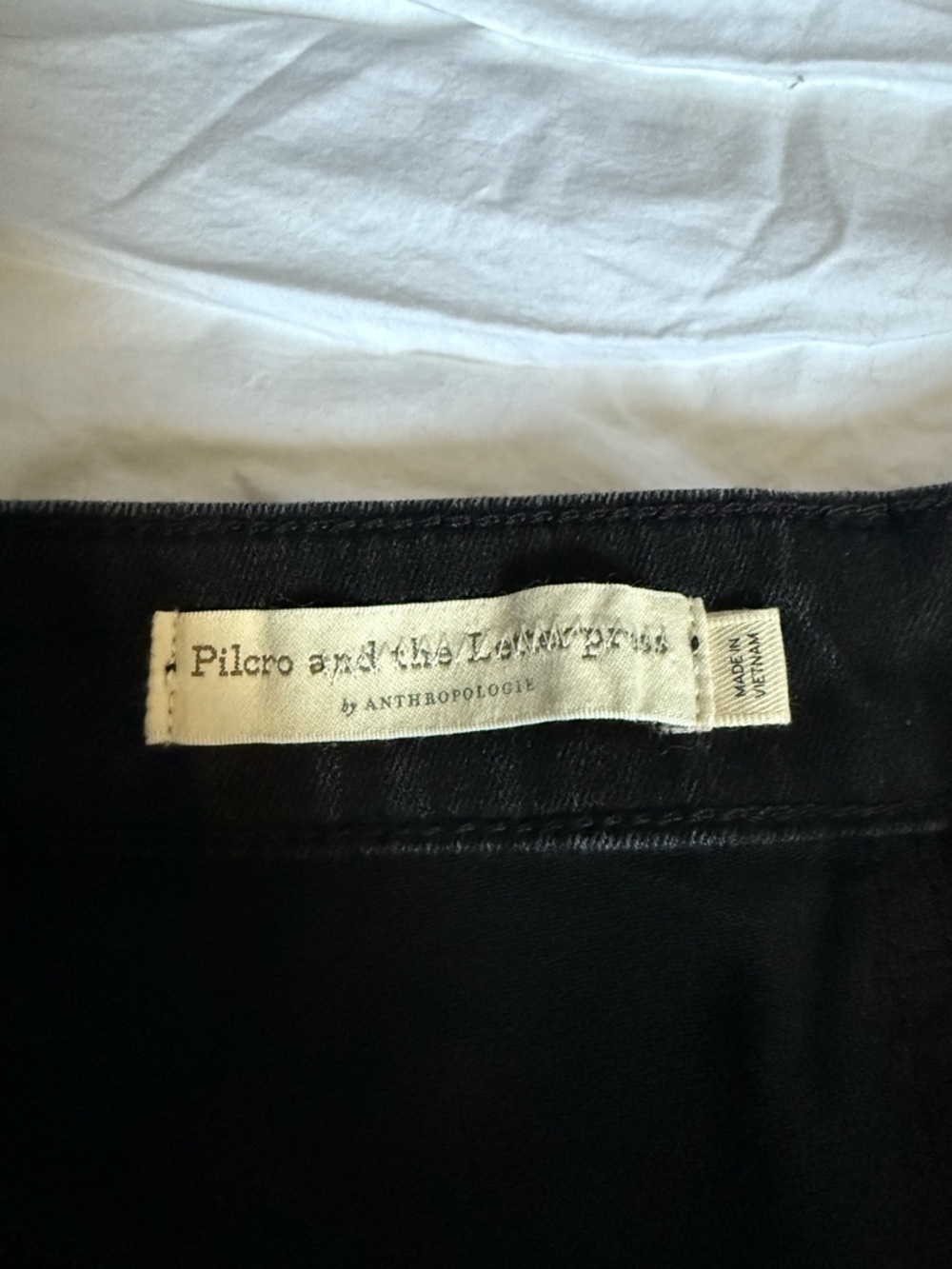 Pilcro and the Letterpress High Rise Black Moto Skinny Jeans Size 30 - Picture 4 of 15